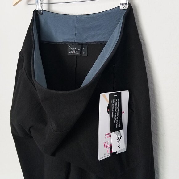 NEW Women With Control Tall Prime Stretch Denim Crop Pants Black Size XLT $63 - Picture 9 of 15